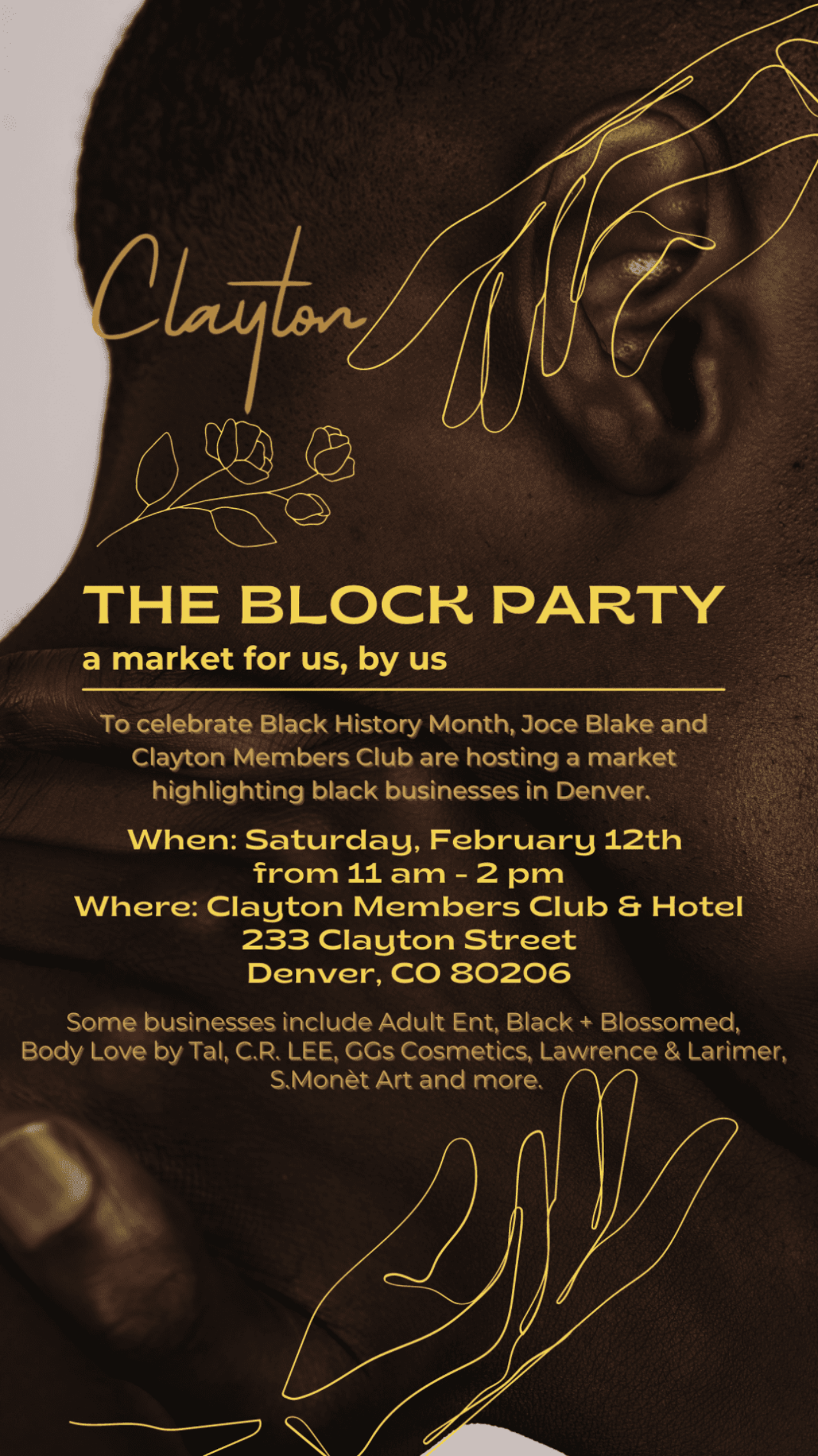 Flyer for the Block Party event at our Denver, CO hotel