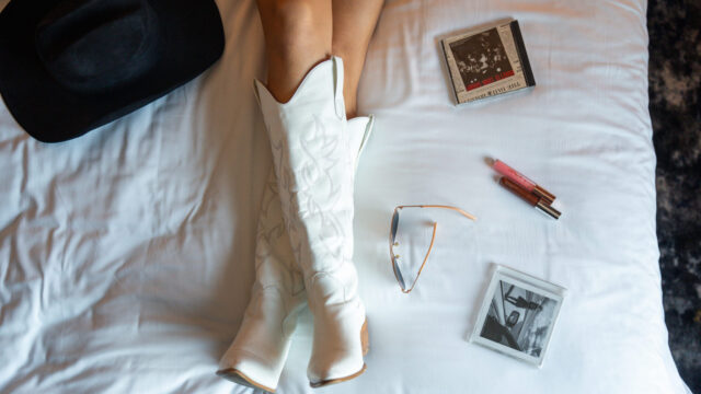 Cowboy Boots On Bed