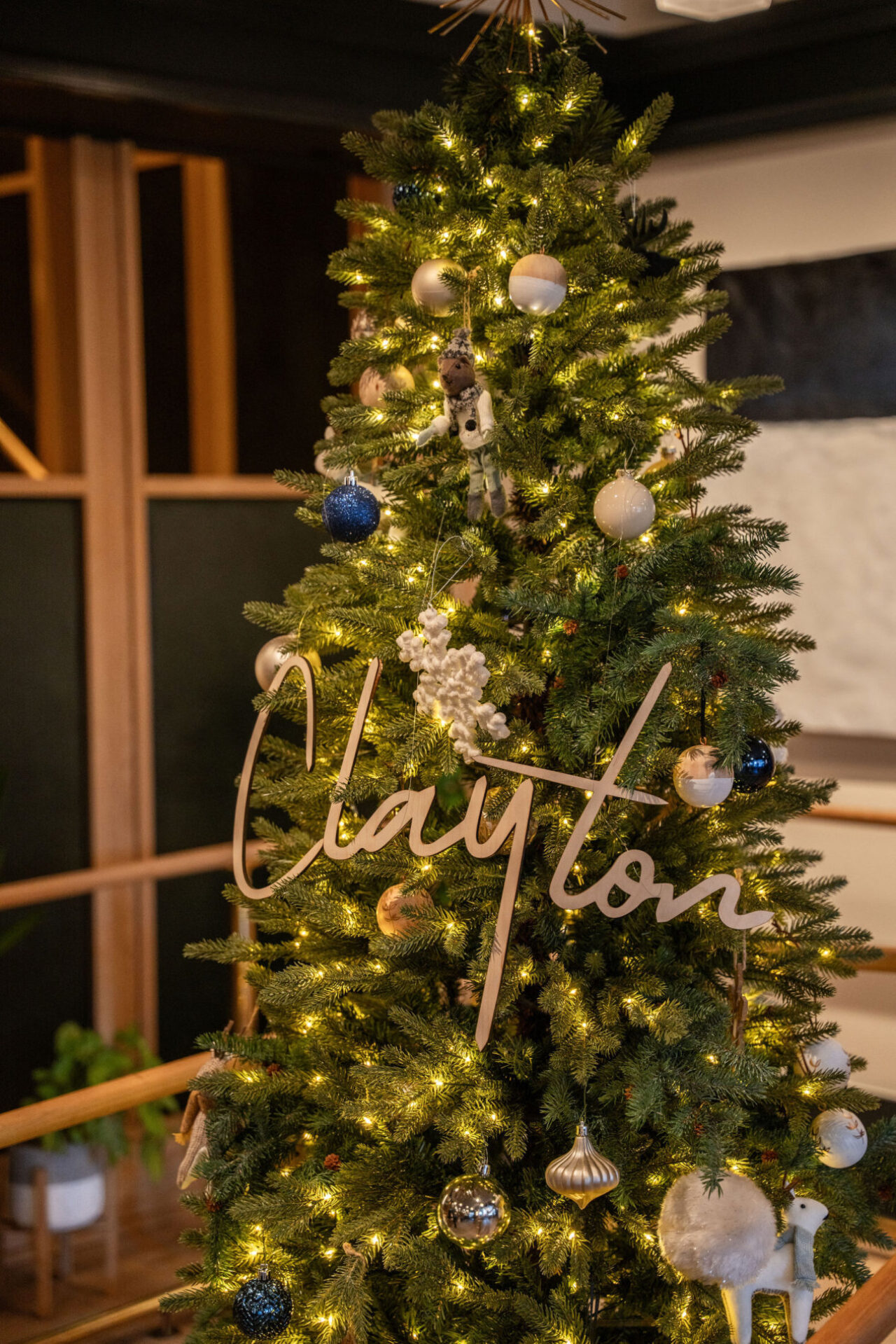 Christmas tree at Clayton Hotel