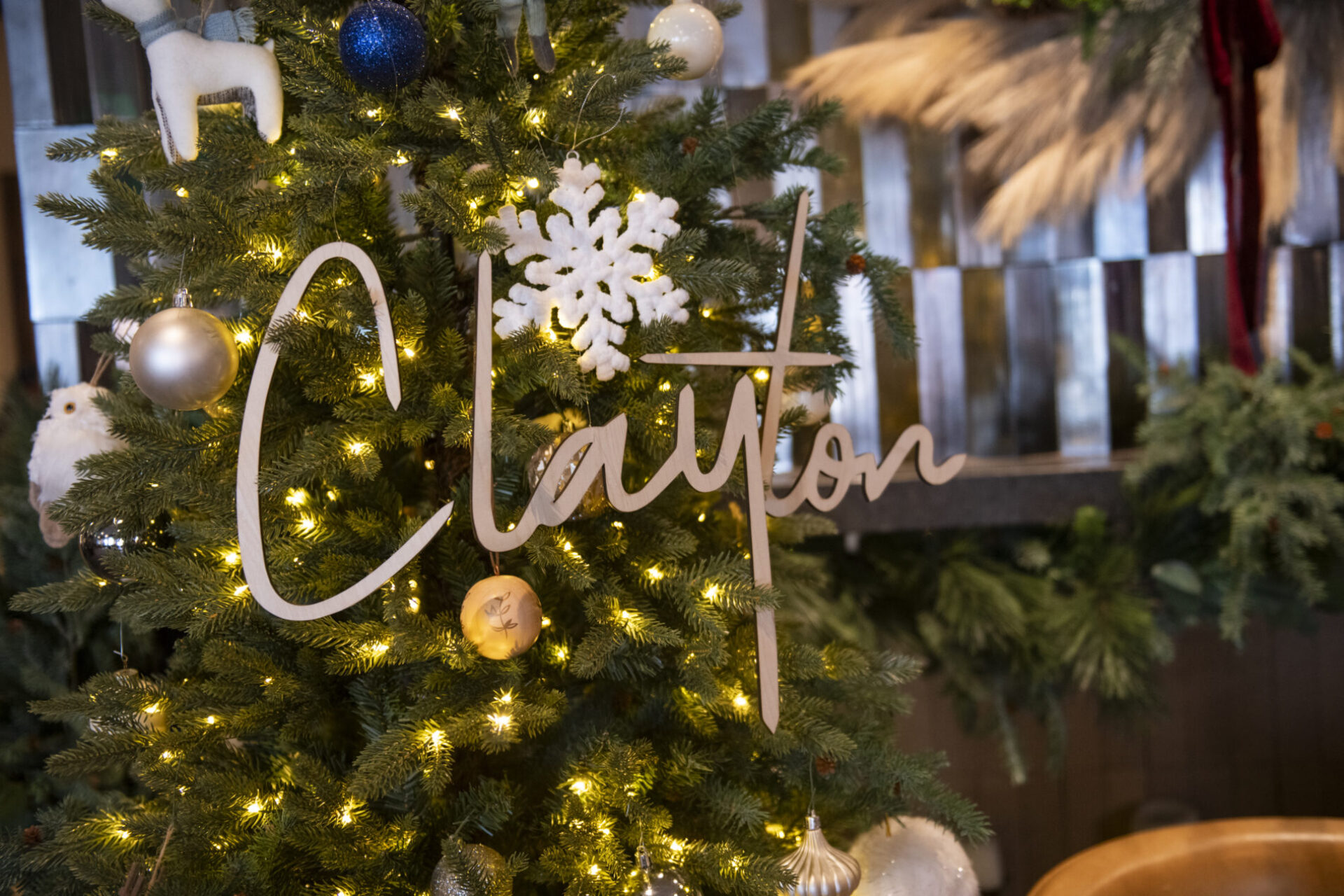 Christmas tree at Clayton